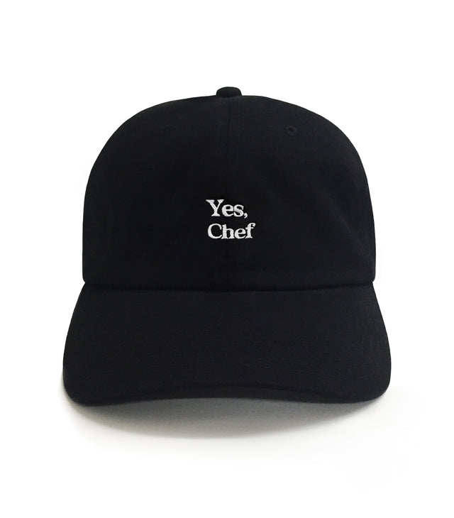 Yes, Chef Black 6-Panel Dad Hat – funny cotton dad hat, comfortable fit, perfect golf and BBQ gift for dads