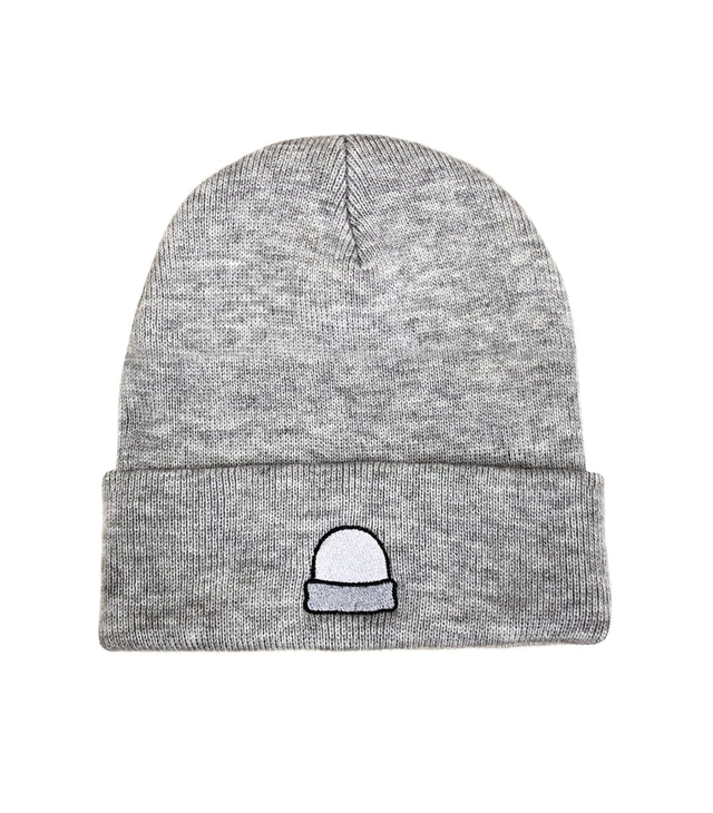 Beanie Beanie – Grey embroidered beanie hat with beanie emblem. Funny dad hat & perfect beanie gift for dads with great dad jokes.
