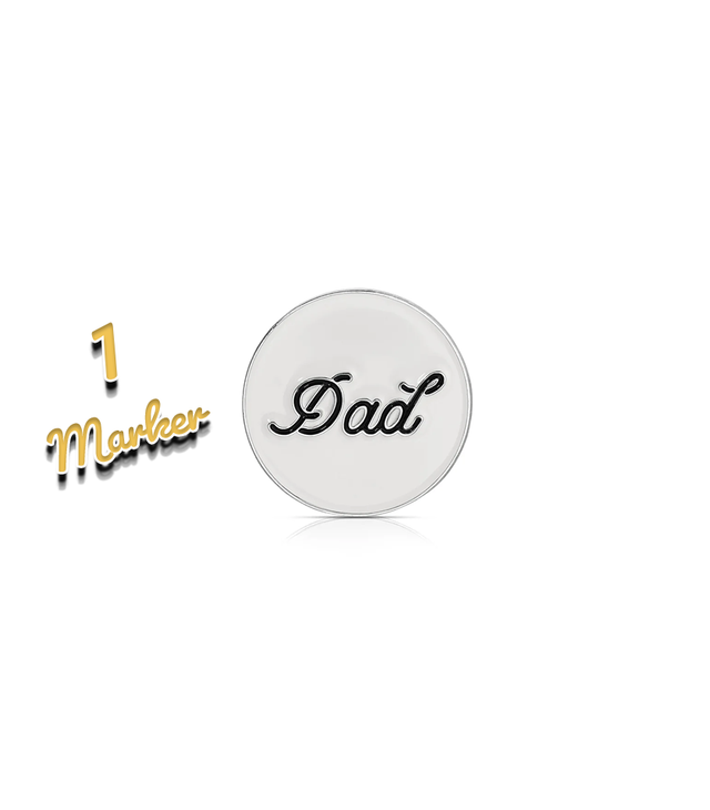 Dad Ball Marker | White