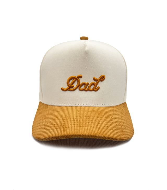 Dad | Two-Tone Cream & Orange Gold Corduroy